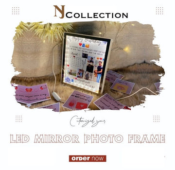 LED mirror photo frame