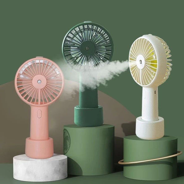Handy fan water mist